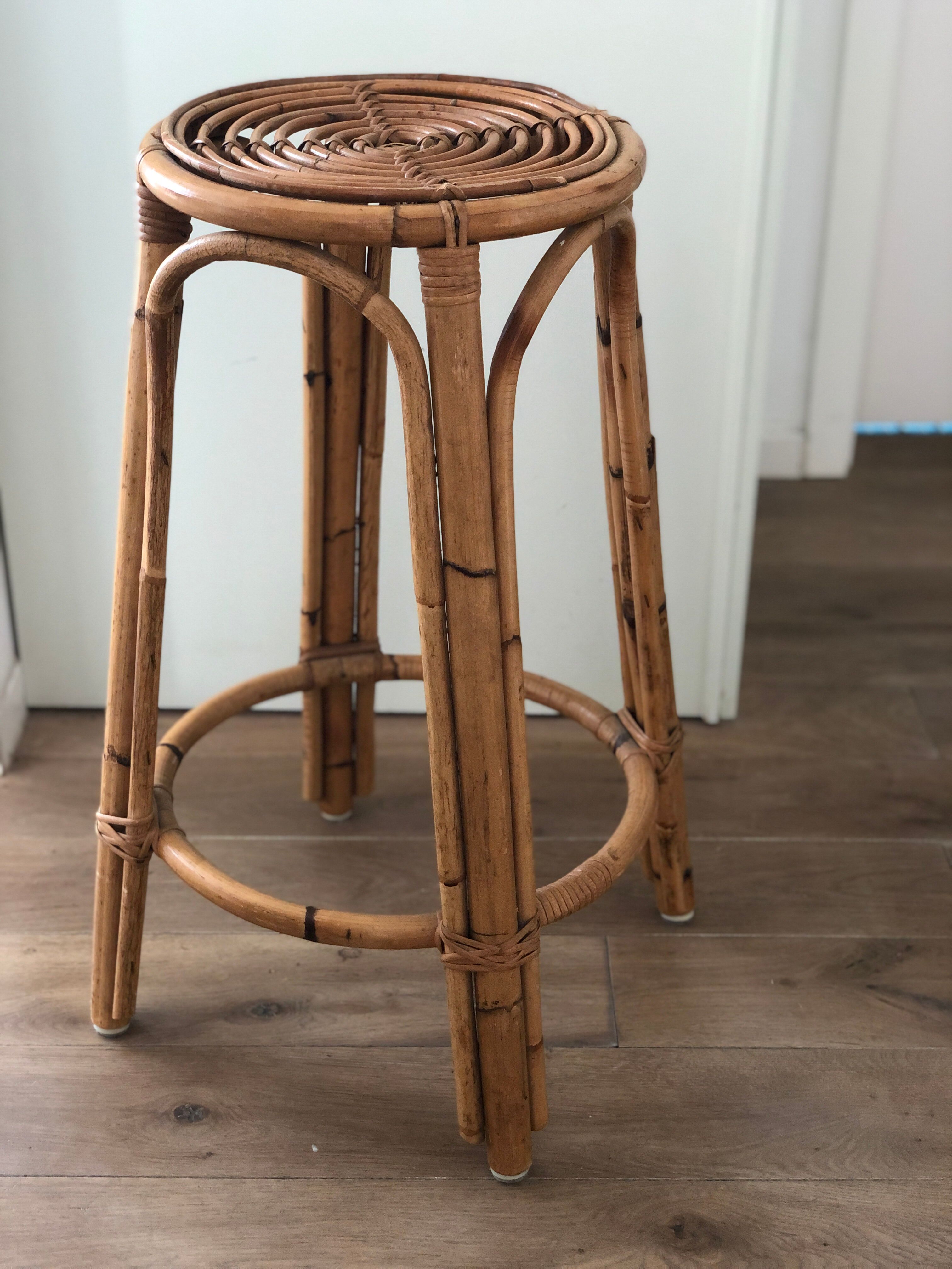 Barstool wicker bamboo