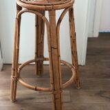 Barstool wicker bamboo