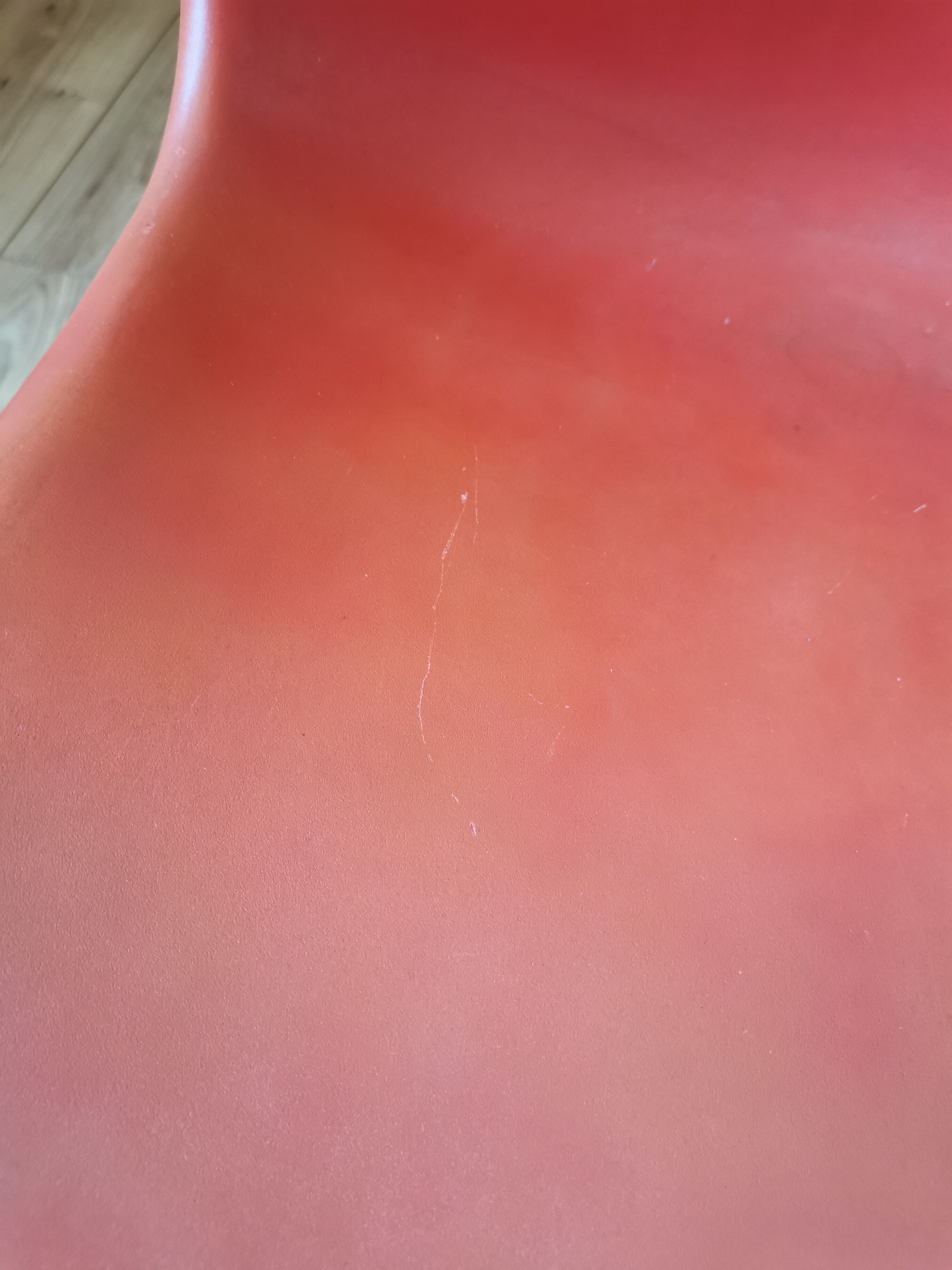 Pair of red chairs Verner Panton edition Vitra