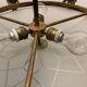 Large Art Deco Bronze Chandelier 1950’s