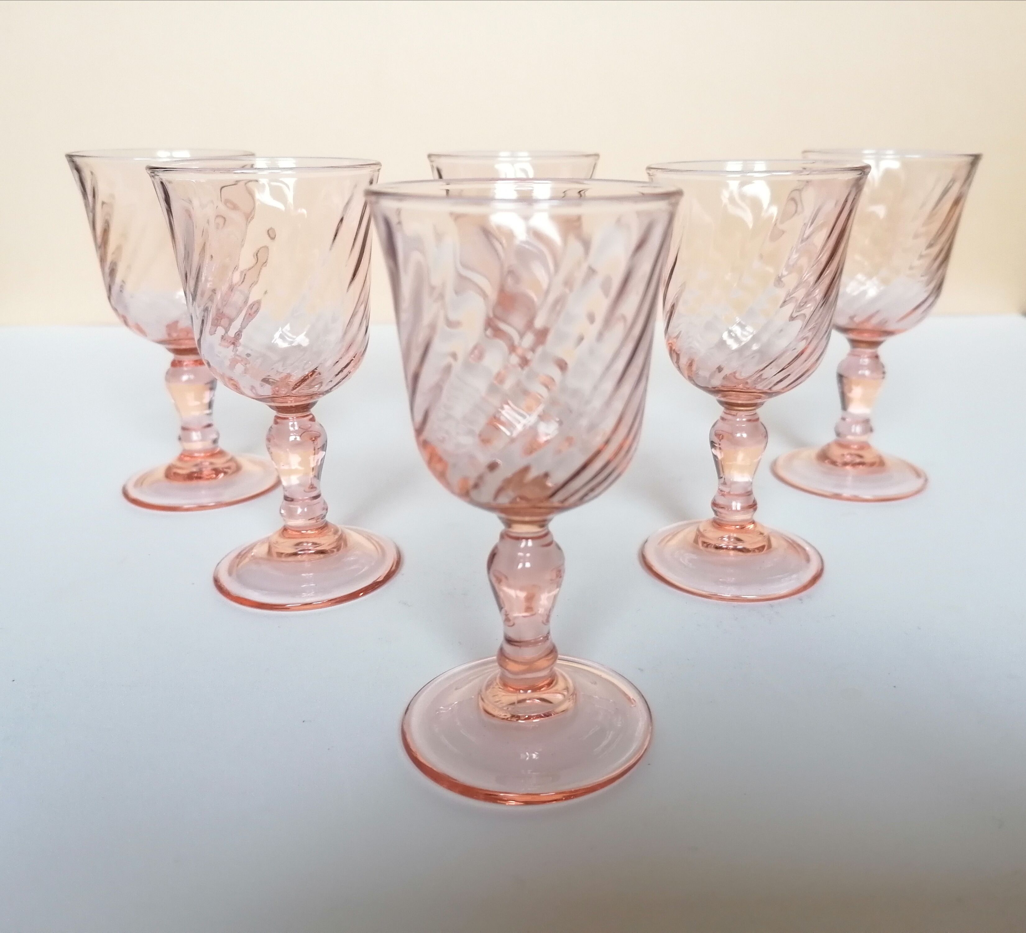 18 rosaline pink foot glasses