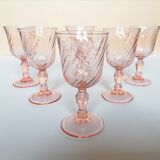 18 rosaline pink foot glasses