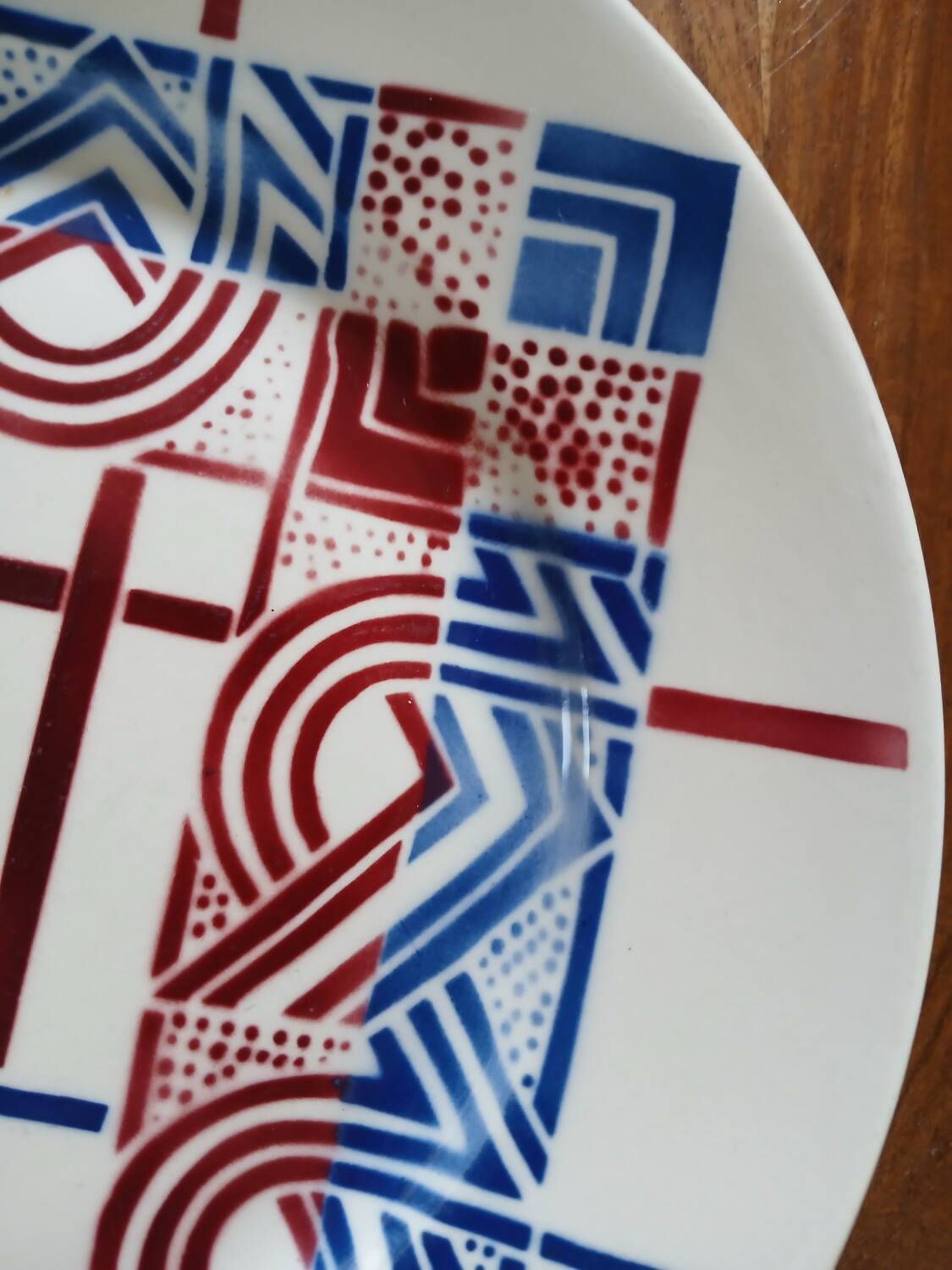 3 old Badonviller dinner plates