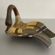 Adorable decorative centrepiece sculpture in the shape of a brass duck, 1970s, Germany.