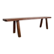 Pair of Scandinavian benches in Solid Elm by Olavi Hanninen 1960.