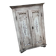 Grey double wardrobe in hand-painted pine — romantic floral pattern, 1920s era.