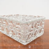 Mid-century glass sugar bowl/bohemia crystal,1960's.