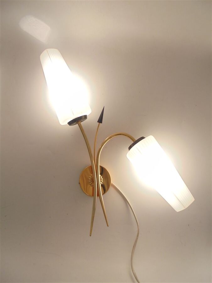 Paire d'appliques murales vintage