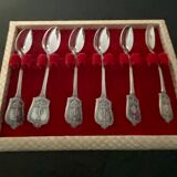 6 small silver/punch Gulden plated teaspoons