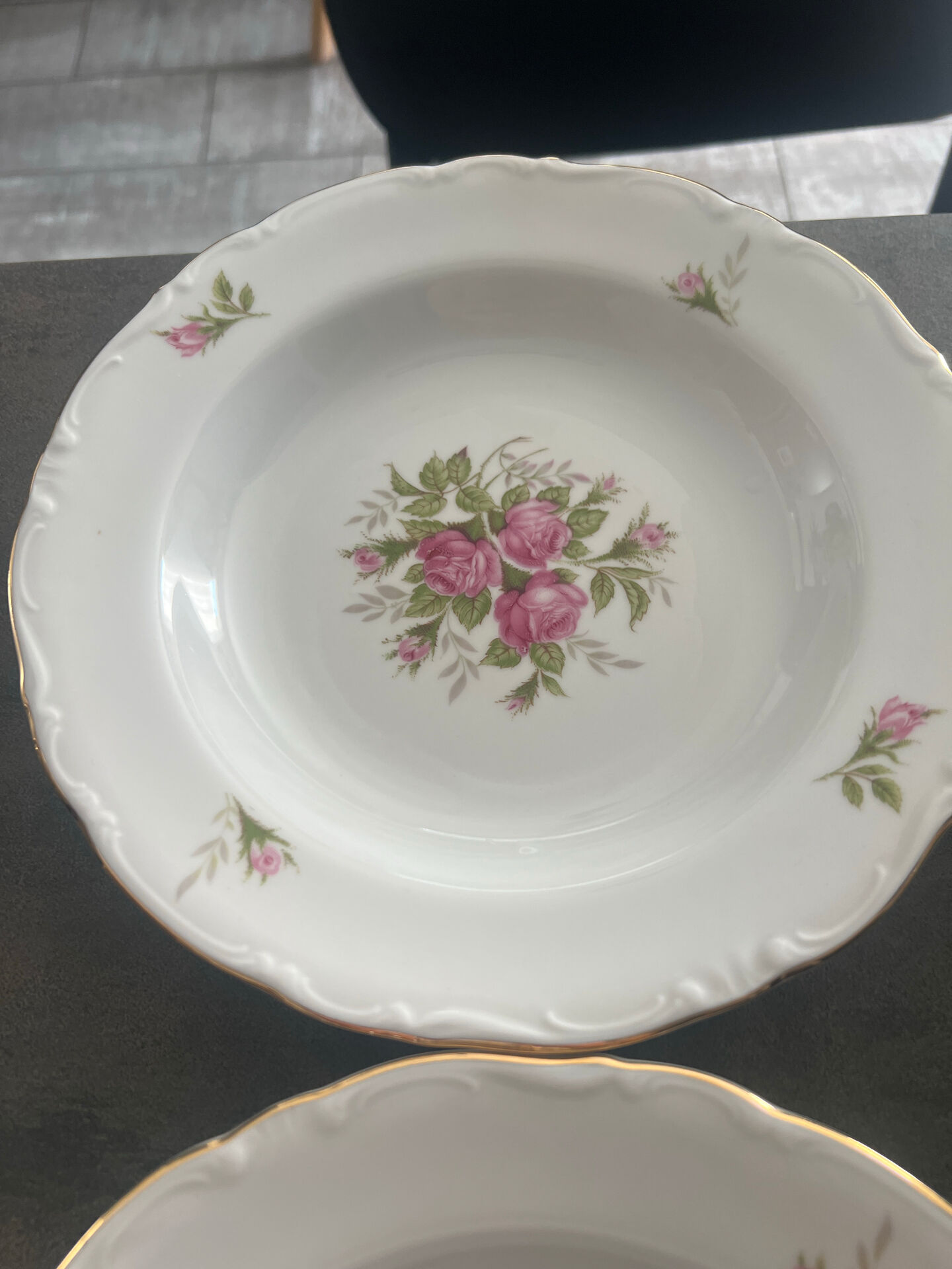 Set of 6 deep plates, Winterling