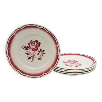 6 “FB” (Fénal Badonviller) dinner plates.
