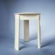 Vintage white plastic tripod stool Gedy - design Olaf von Bohr