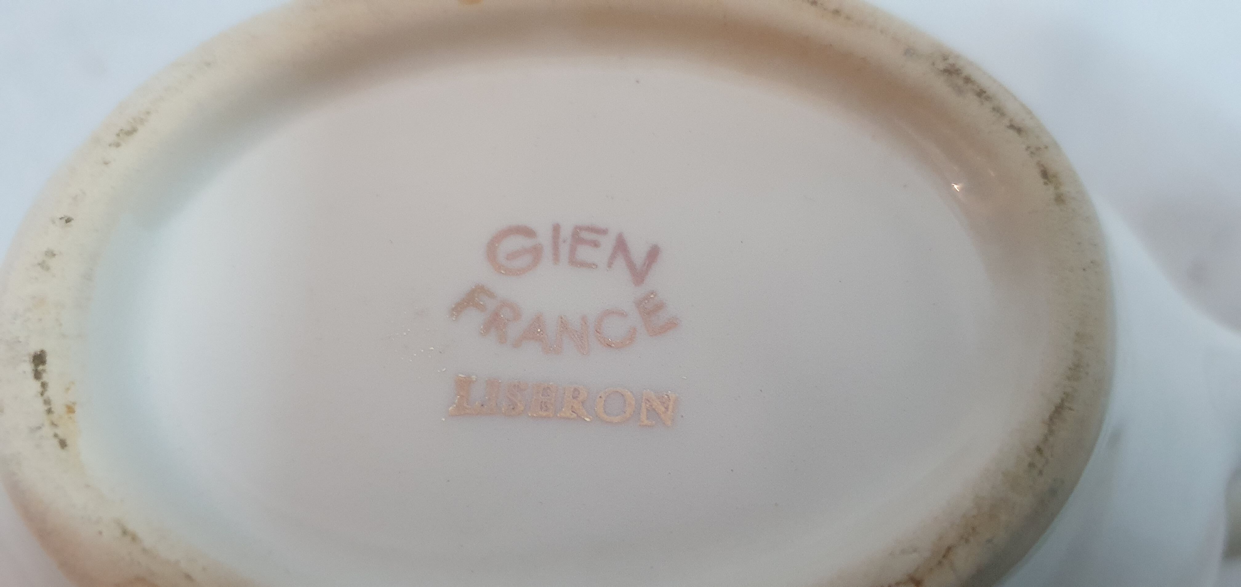 Gien porcelain sausage liseron