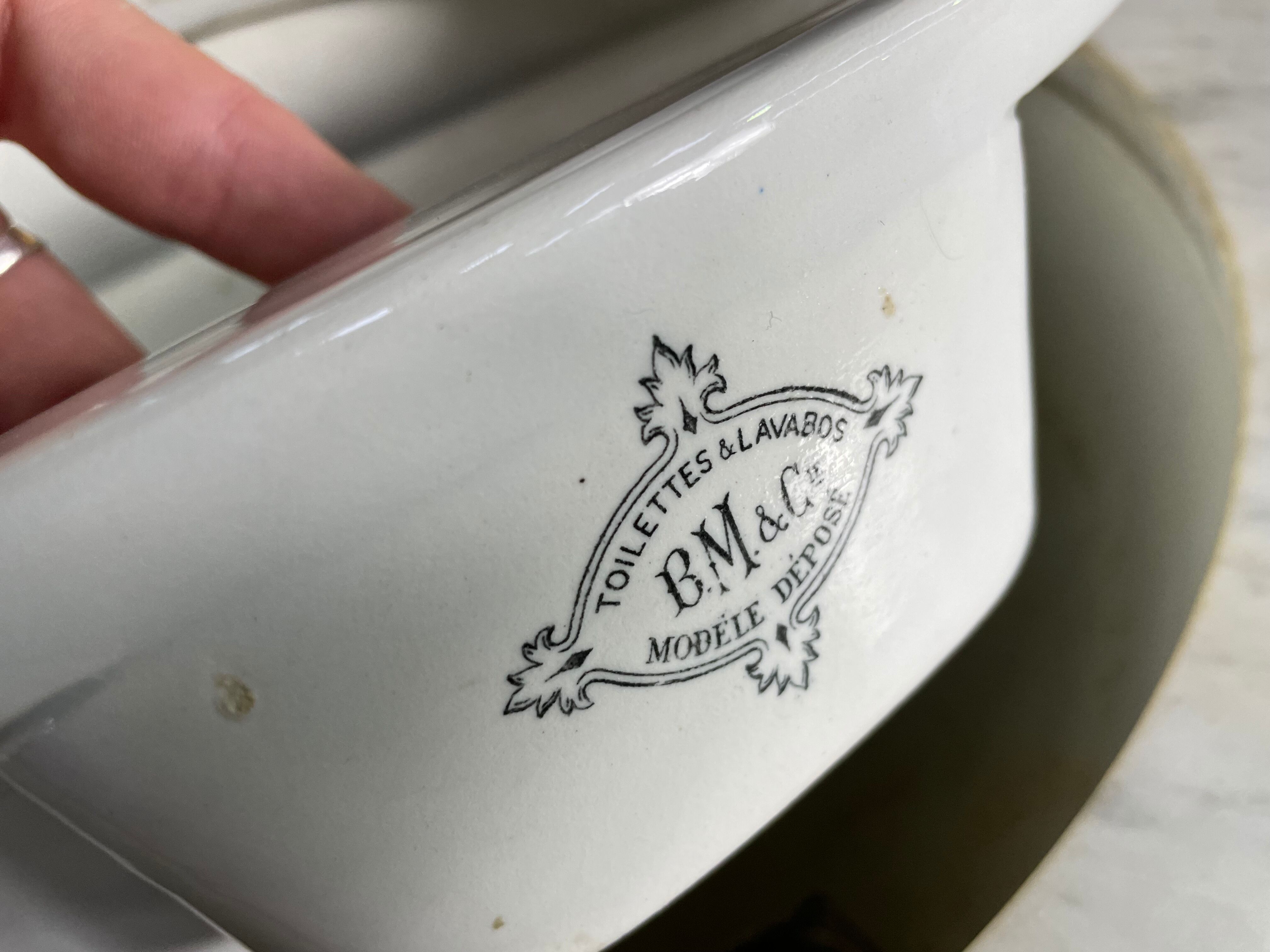 Meuble de toilette à vasque Napoléon III