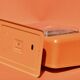 Stube - vintage household scale in orange painted metal - force 10 - 1960s