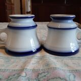 Pair of brulot Valentine cups