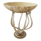 Antique medusa cup josefina krosno multi-layer blown glass vintage