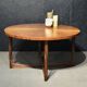 Mid-century round teak collection Starburst coffee table by Tom Robertson for McIntosh