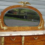 Louis XVI style walnut burl buffet with gilt bronze mounts