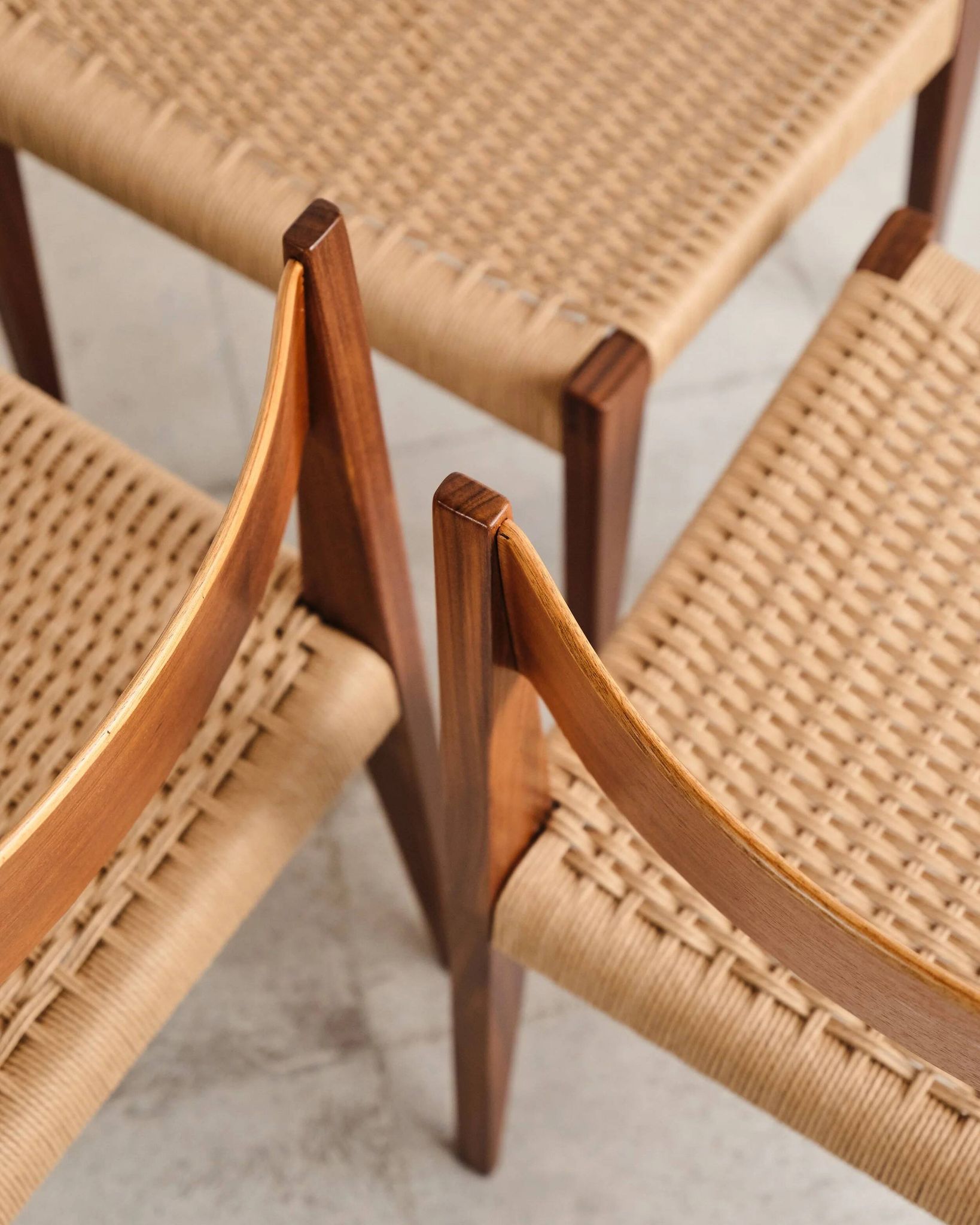 Set of 12 Pia chairs by Poul Cadovius, Denmark, 1950s