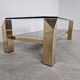 Vintage golden coffee table, 1970