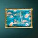 Ancient fibreglass plateau – Bamboo and rattan frame – Bird decor