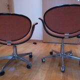 Pair of tulip swivel armchairs by Pierre Paulin for Artifort