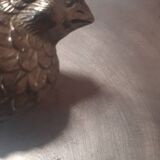 Silver metal sugar bowl