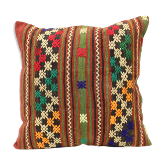 60x60 cm Kilim Cushion,Vintage Cushion Cover