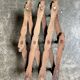 Napoleon III hinged wall-mounted coat rack in black wood
