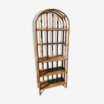 Rattan shelf