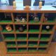 Workshop cabinet with compartments