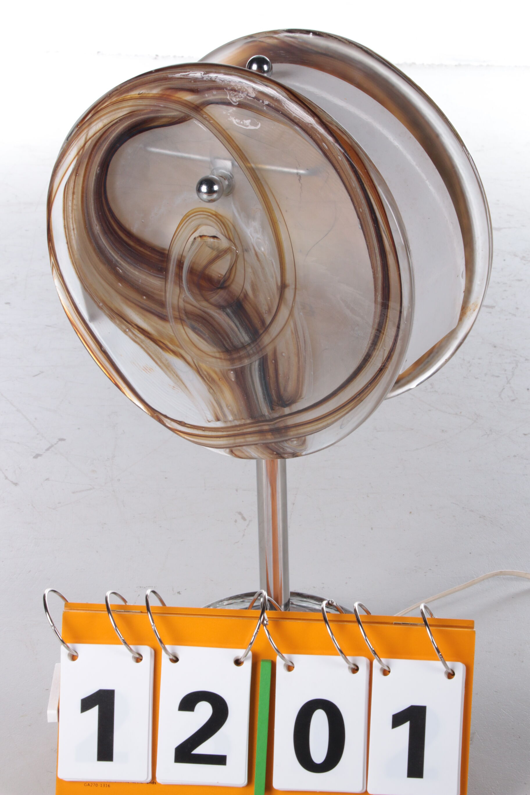 Rare beautiful French table lamp design by Jean-Pierre Alary, France.