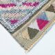Tapis de couloir Oushak multicolore doux, 75 x 397 cm