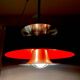 Scandinavian Danish aluminium 4-light hanging lamp