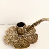 Brass candle holder with handle