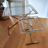 Vintage plexiglass side tables 1970