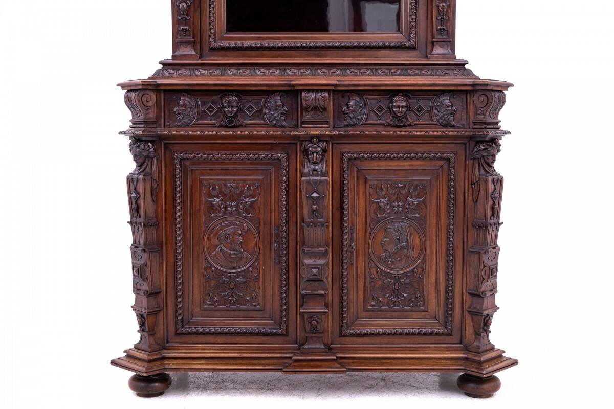 Carved sideboard, France, ca. 1880.