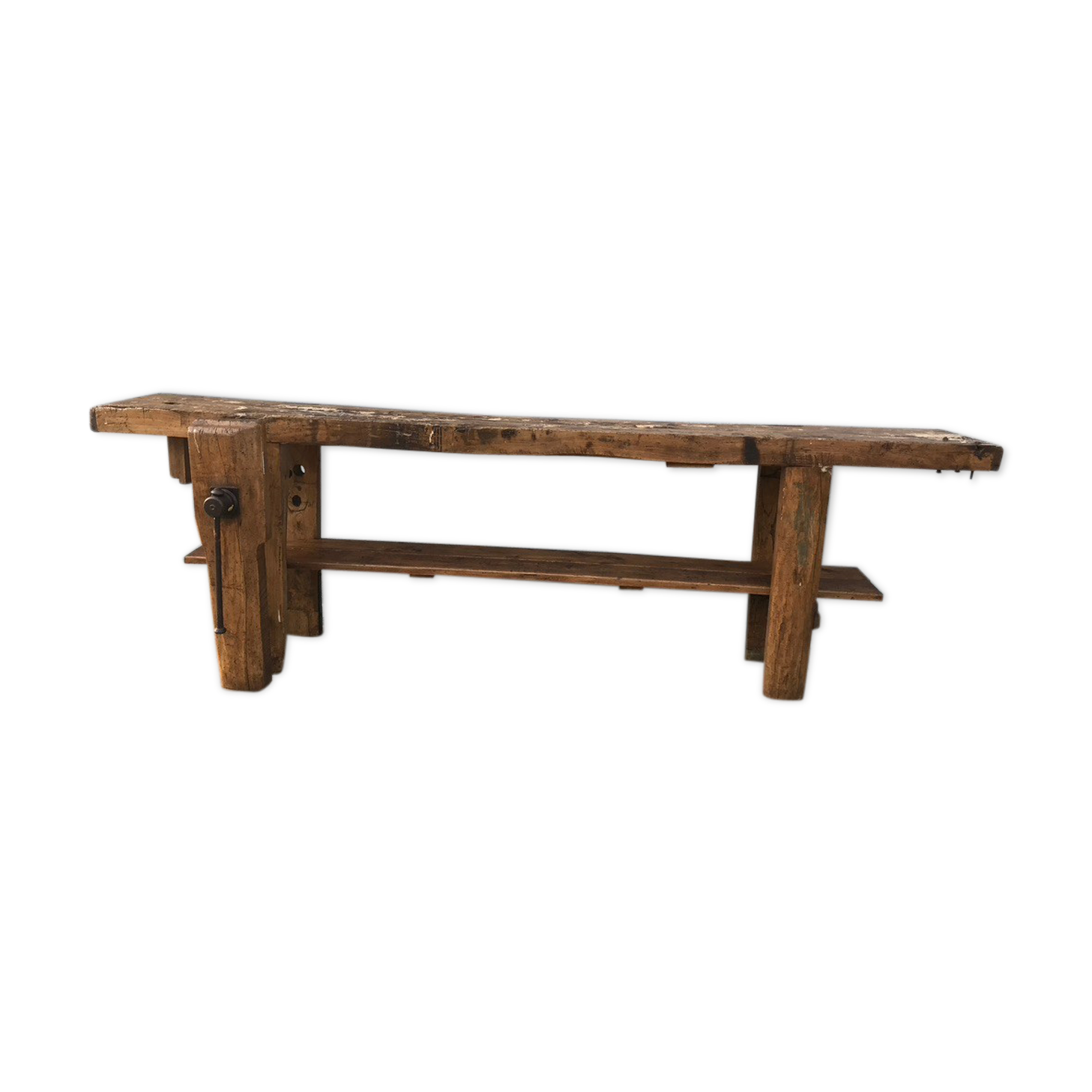 250cm oak carpenter's workbench, early XX