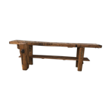 Etabli de menuisier chêne 250cm, début XX