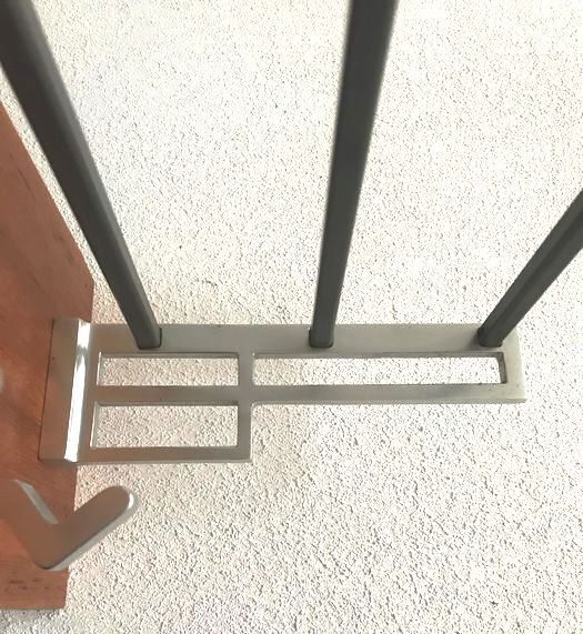 "1960" wood alu steel coat hanger