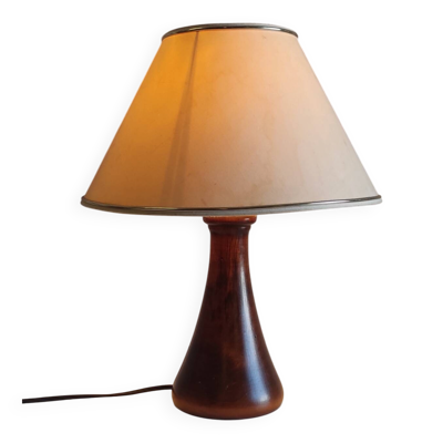 Pied de lampe à poser en bois massif style scandinave - mid. XXeme