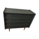 Dark green vintage dresser.