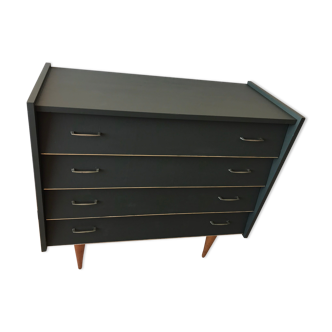 Dark green vintage dresser.