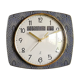 Vintage clock silent wall clock "Jaz blue gold"