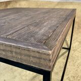Table basse en bois brut