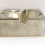 Modernist chrome metal ashtray