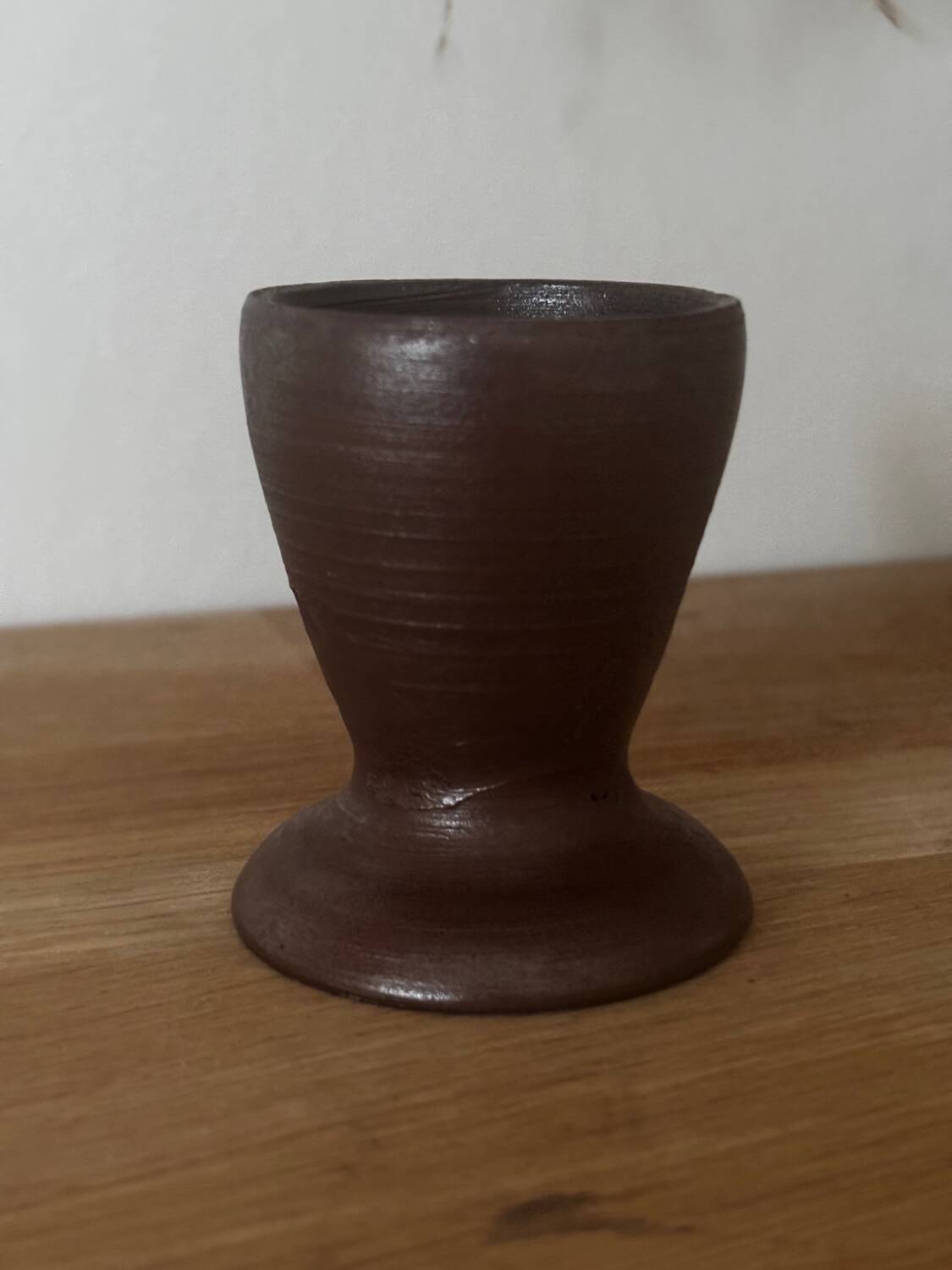 Grès egg cup Turgis pottery Calvados