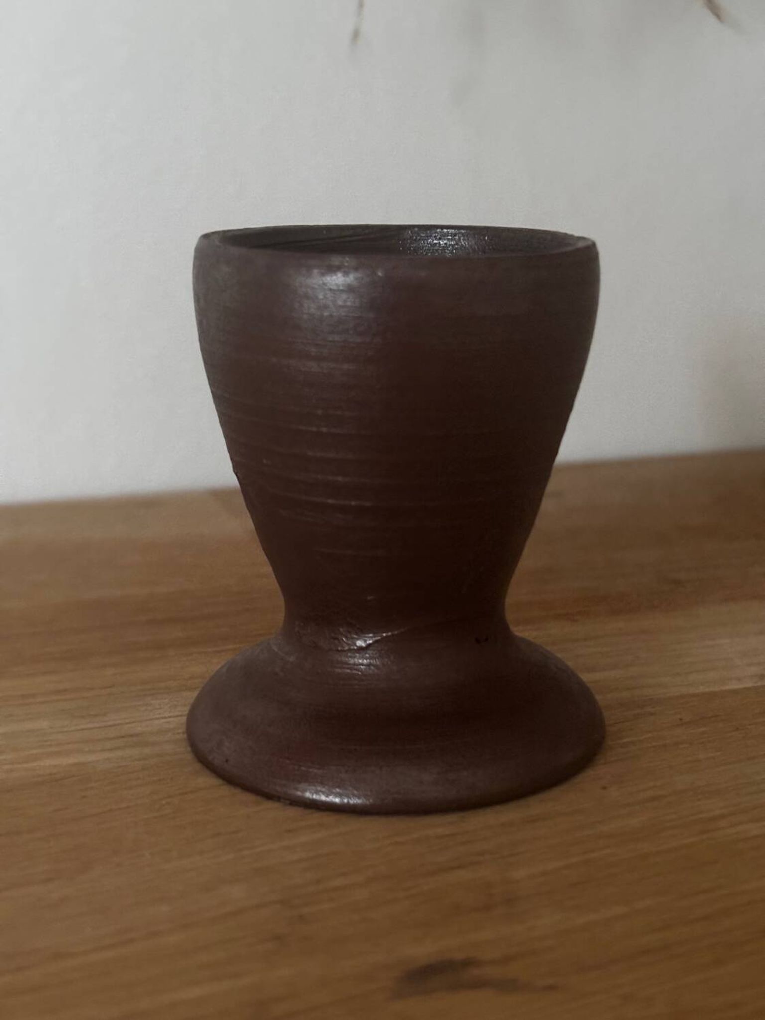 Coquetier en grès poterie Turgis calvados