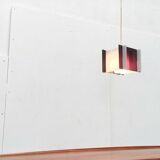 Mid-century space style acrylic cube pendant lamp, 1960s